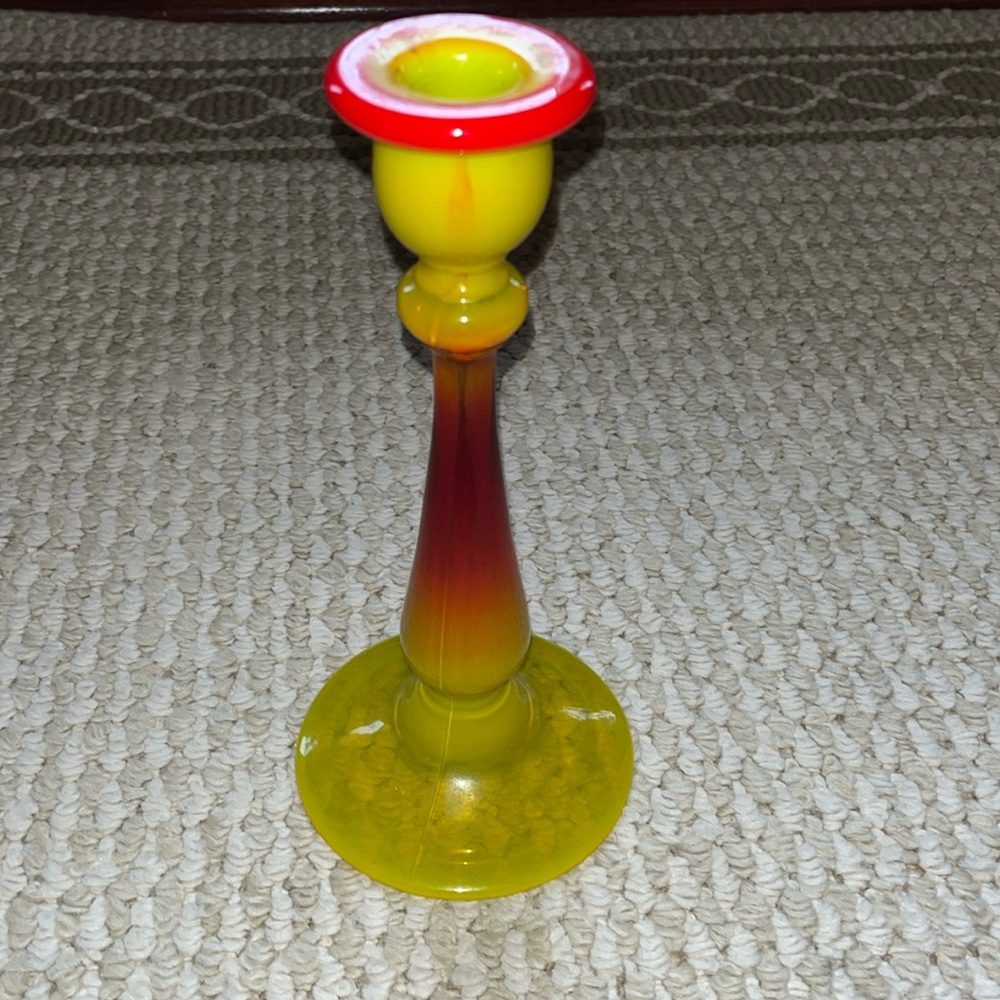 Sunset Glass Candle Holders 1927 No. 449 by Co-Operative Flint Company